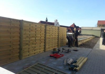 Holz Dichtzaun Garten und Landschaftsbau Winnen